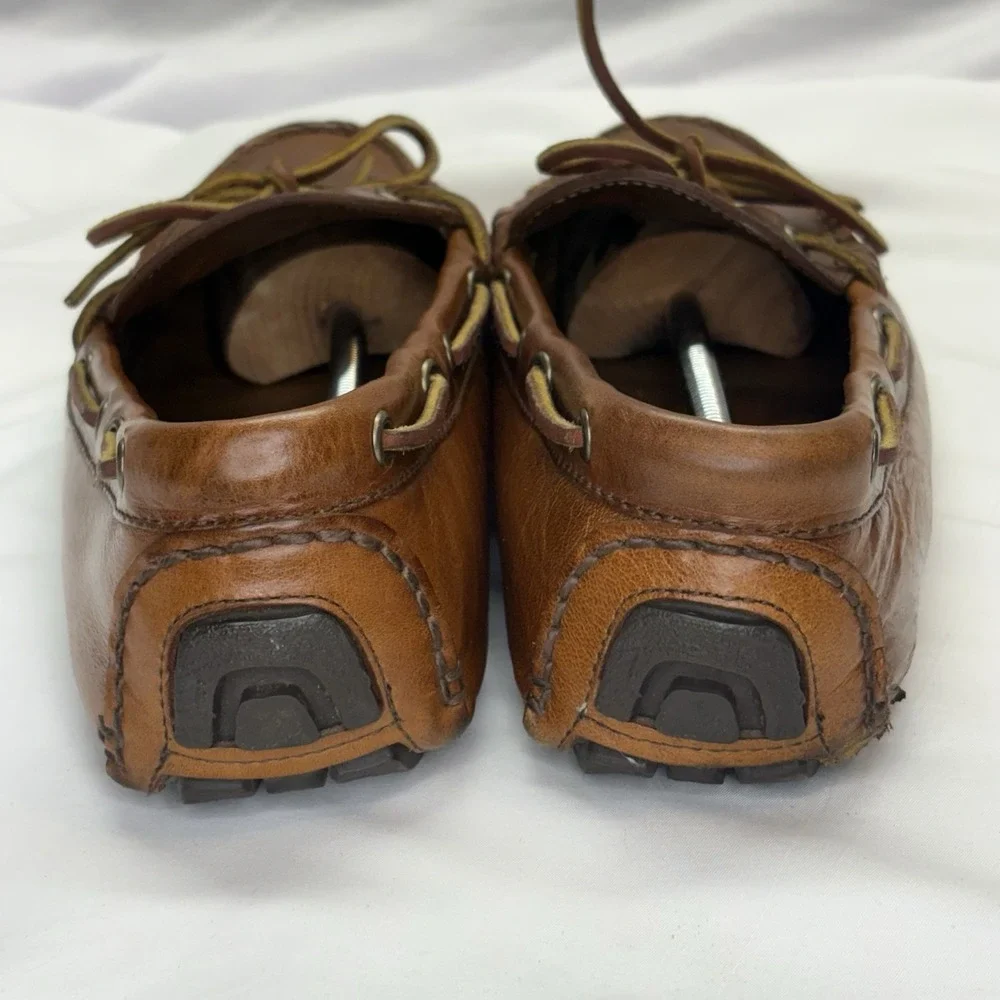 Cole Haan Gunnison Loafers Men's US 10 M Driving Moc Brown Leather Slip On Shoes